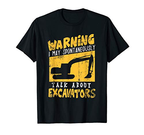 Excavator Heavy Construction Vehicle T-Shirt