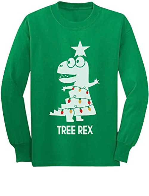 Tree Rex Cute Funny T-Rex Dinosaur Christmas Toddler Kids Long Sleeve T-Shirt 56 Green Tree Rex Cute Funny T-Rex Dinosaur Christmas Toddler Kids Long Sleeve T-Shirt 56 Green