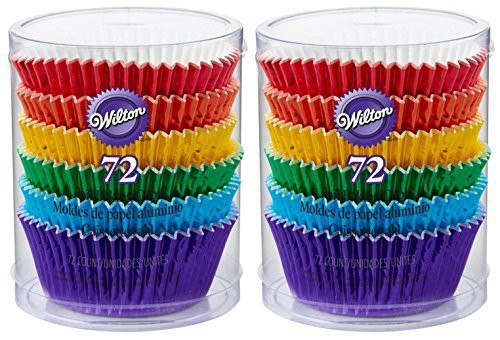 2-Pack - Wilton 415-5172 - 72 ct/pack - Rainbow Cupcake Liners
