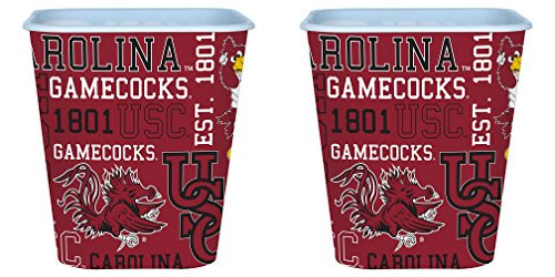 Boelter NCAA South Carolina Fighting Gamecocks 3 Liter Reusable Plastic Snack Bucket 2 Pack Boelter NCAA South Carolina Fighting Gamecocks 3 Liter Reusable Plastic Snack Bucket 2 Pack