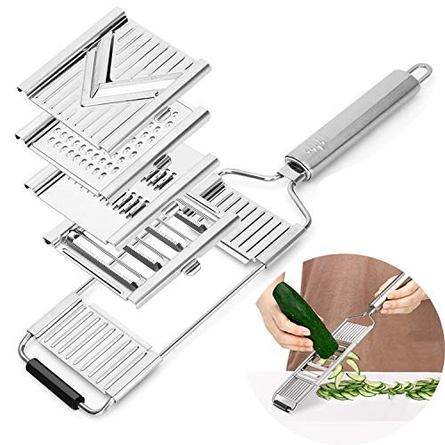GXAO Cheese Grater for Kitchen Multi-Purpose Vegetable Slicer Hand-held Stainless Steel Zester