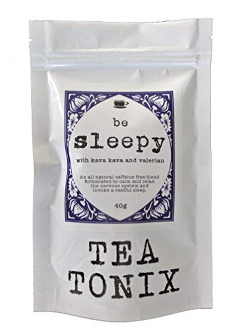 BE Sleepy Relaxing Bedtime Tea with Valerian Kava Root Chamomile and Lavender 40g - for Relaxing Calming The Nervous System and Promoting a Restful Sleep