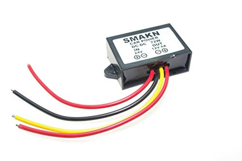 SMAKN Waterproof Dcdc Converter 24v Step Down to 12v6a Power Supply Module