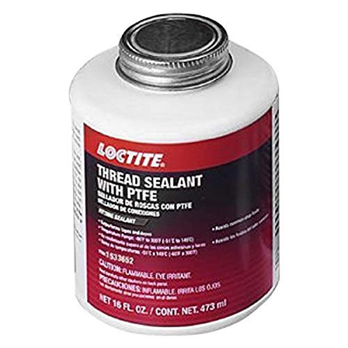 Loctite 1533652 Thread Sealant Brush Top Cap with PTFE 16-oz_