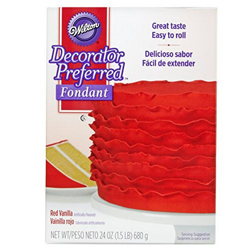Wilton Decorator Preferred Red Fondant, 24 oz. Fondant Icing