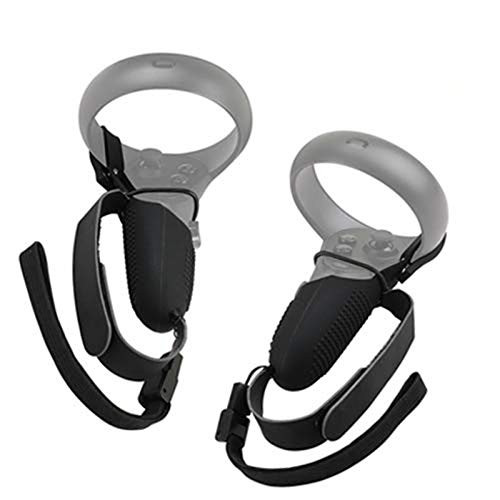 MASiKEN 8Pcs Upgrade Touch Controller Grip Covers for Oculus QuestRift S Professional Knuckle Straps  Wrist Strap Anti-Throw Handle Protector Sleeve Accessories