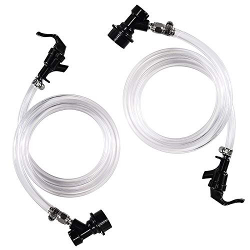 ?2 PACK?MRbrew 3ft Clear Ball Lock Beer Line 316 I_D Keg Quick Disconnect Draft Beer Line Assembly with 2 Picnic Faucet 4 Food-Grade Hose Clamps Liquid Dispensing Tube Kit for Homebrew ?2 PACK?MRbrew 3ft Clear Ball Lock Beer Line 316 I_D Keg Quick Disconnect Draft Beer Line Assembly with 2 Picnic Faucet 4 Food-Grade Hose Clamps Liquid Dispensing Tube Kit for Homebrew