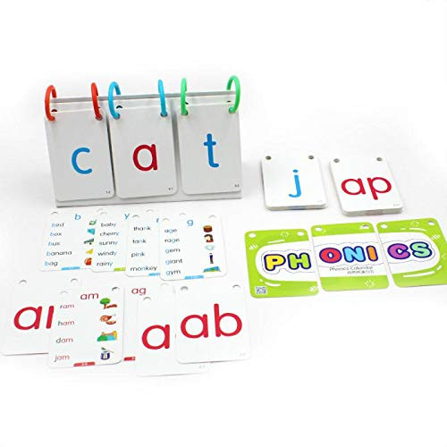 H W English Spelling Cards phonic Desk Calendar English Word flip Cards Teaching aids