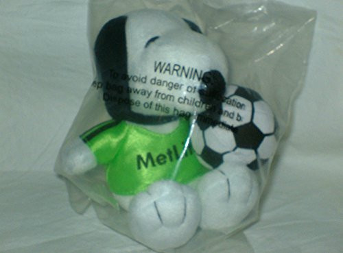 Peanuts Plush 5 Metlife Snoopy with Soccer Ball Doll
