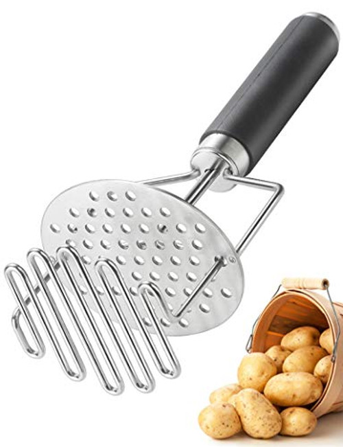 Potato Masher Stainless Steel Potato Ricer Potato Masher Hand Masher Kitchen Tool Ricer for Mashed Motatoes Dual-Press Design Potato Masher Stainless Steel Potato Ricer Potato Masher Hand Masher Kitchen Tool Ricer for Mashed Motatoes Dual-Press Design