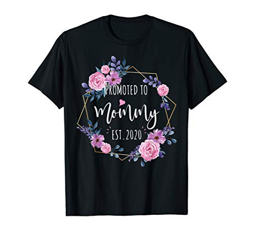 Promoted to mommy est 2020 Baby pregnancy reveal T-Shirt