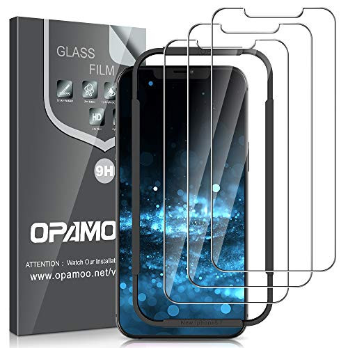 opamoo 3 Pack Screen Protector Compatible with iPhone 12 Pro Max Glass Screen Protector 6_7 Easy Installation Kit Tempered Glass Film Compatible with iPhone 12 Pro Max Anti Scratch Bubble Free