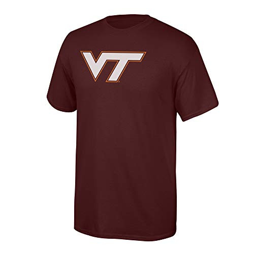 Elite Fan Shop Virginia Tech Hokies Mens T Shirt Team Color Icon Large