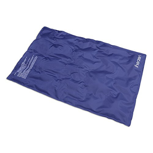 Inerzen Hot and Cold Full Body and Back Reusable Therapy Gel Pad - Relief for Stomach Aches Pain Tension Sprains Cramps Stress Swelling Large - 14 x 22