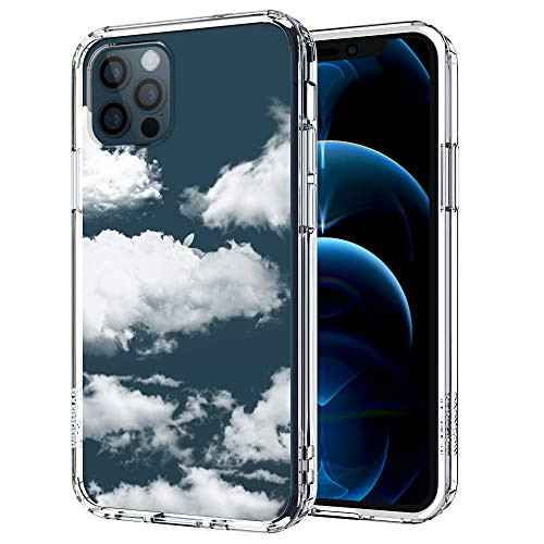 MOSNOVO Cloud Pattern Designed for iPhone 12 Case 6_1 InchDesigned for iPhone 12 Pro Case 6_1 Inch - Clear