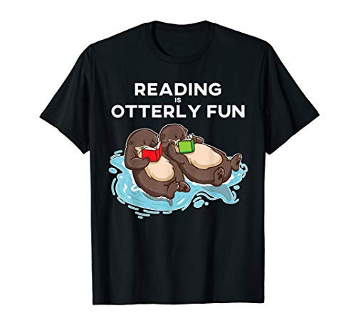 Sea Otter Book Reading Gift Shirt for Bookworm Teachers T-Shirt