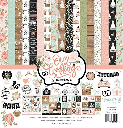 Echo Park Paper Company Our Wedding Collection Kit Paper