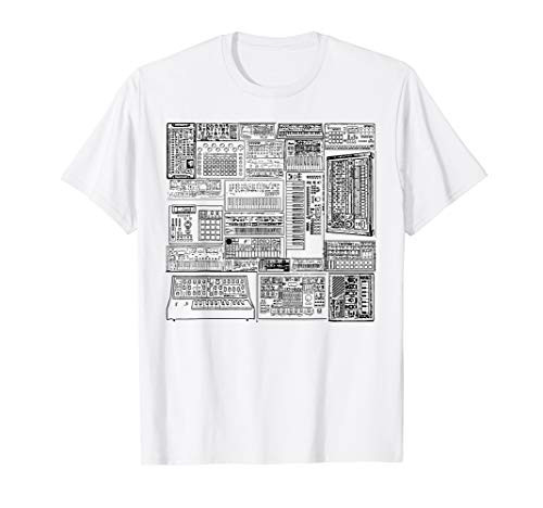 Synthesizer and Drum Machine Composition T-Shirt