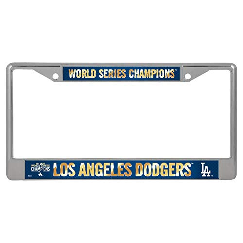 Rico 2020 Los Angeles LA Dodgers World Champions Chrome Frame WS Baseball Fan License Plate Rico 2020 Los Angeles LA Dodgers World Champions Chrome Frame WS Baseball Fan License Plate