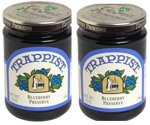 Trappist Marmalade Preserves 12 Ounce Pack Of 2 Blueberry