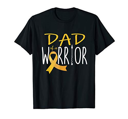 Childhood cancer awareness Dad of a warrior T-Shirt