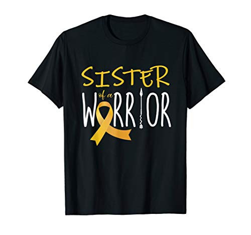 Childhood cancer awareness Sister of a warrior T-Shirt