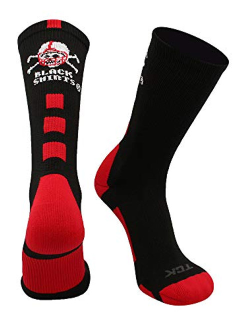 TCK Nebraska Cornhuskers Blackshirts Crew Socks BlackScarletWhite Large TCK Nebraska Cornhuskers Blackshirts Crew Socks BlackScarletWhite Large