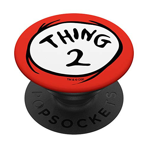 Dr_ Seuss Thing 2 Emblem PopSockets PopGrip Swappable Grip for Phones   Tablets