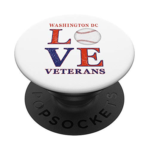 Washington DC Love Military Veterans Vintage Baseball Fan PopSockets Grip and Stand for Phones and Tablets Washington DC Love Military Veterans Vintage Baseball Fan PopSockets Grip and Stand for Phones and Tablets