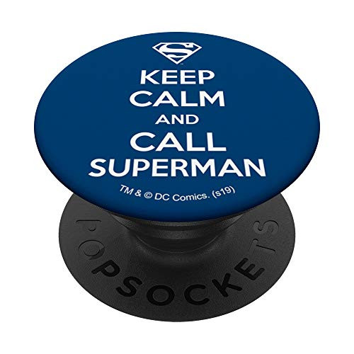 Superman Keep Calm and Call PopSockets PopGrip Swappable Grip for Phones   Tablets