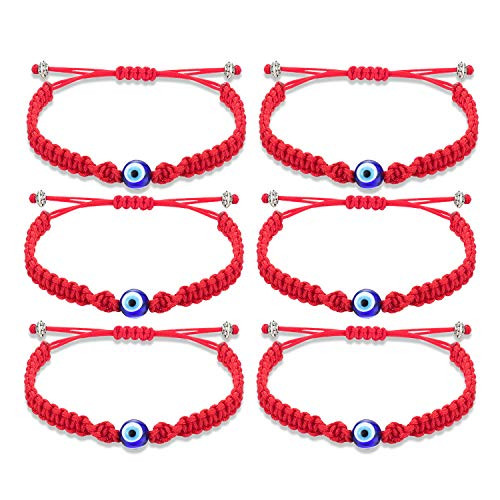 Tarsus Red Evil Eye Bracelet Teen Girls Kabbalah Good Luck Lucky Preotection Nazar Amulet for Women 6 Pack Tarsus Red Evil Eye Bracelet Teen Girls Kabbalah Good Luck Lucky Preotection Nazar Amulet for Women 6 Pack