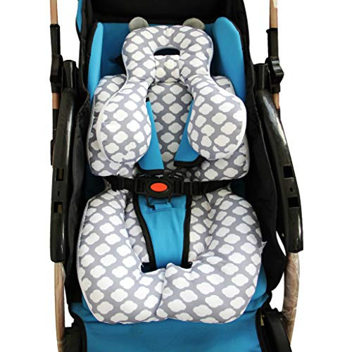 vocheer Baby Stroller Cushion Baby Head Support Pillow Newborn Car Seat Insert with Neck Support for Baby Car Seat and Strollers Cloud