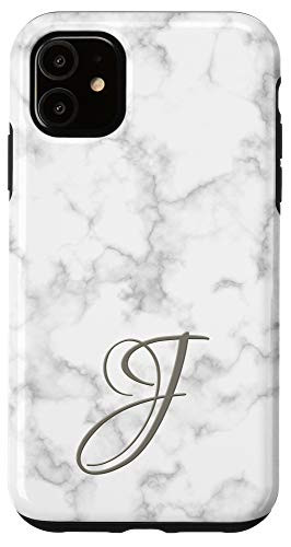 iPhone 11 Initial J Monogram Phone Cover Alphabet Letter Monogrammed Case