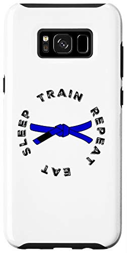 Galaxy S8 Eat Sleep Train Repeat Blue Belt Bjj - Jiu Jitsu Case