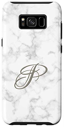Galaxy S8 Initial P Monogram Phone Cover Alphabet Letter Monogrammed Case