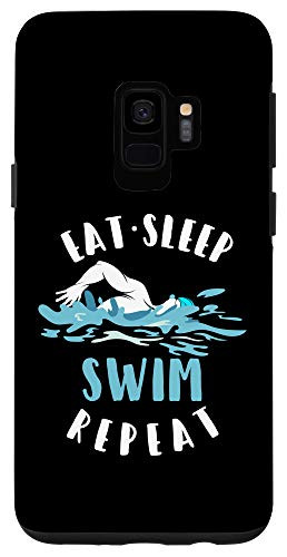 Galaxy S9 Eat Sleep Swim Repeat Swim Swimmer Gift Swimming Case