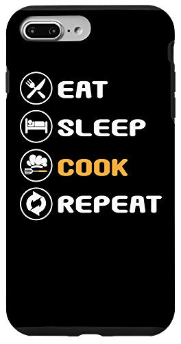 iPhone 7 Plus8 Plus Eat Sleep Cook Repeat Hobby Chef Cook Gift Cooking Case