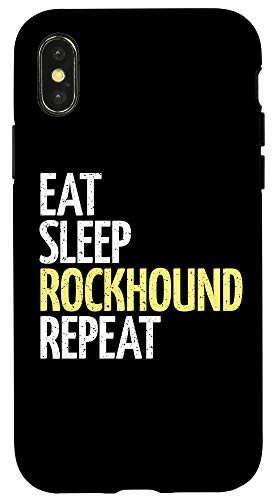 iPhone XXS Eat Sleep Rockhound Repeat Case