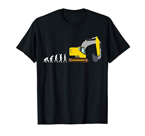 Excavator Digging Backshoe Evolution Construction Machine T-Shirt