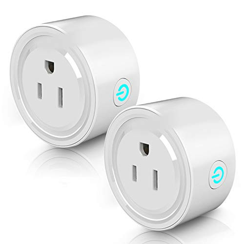 Smart Wifi Plug Smart Outlet Plug Socket Compatible with Alexa and Google Home Mini Socket with Remote Control   Voice Control and Timer Function No Hub Required 2 Pack