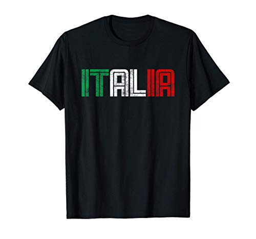 Italia - Vintage Italy Flag Italiano Souvenir Travel Retro T-Shirt Italia - Vintage Italy Flag Italiano Souvenir Travel Retro T-Shirt