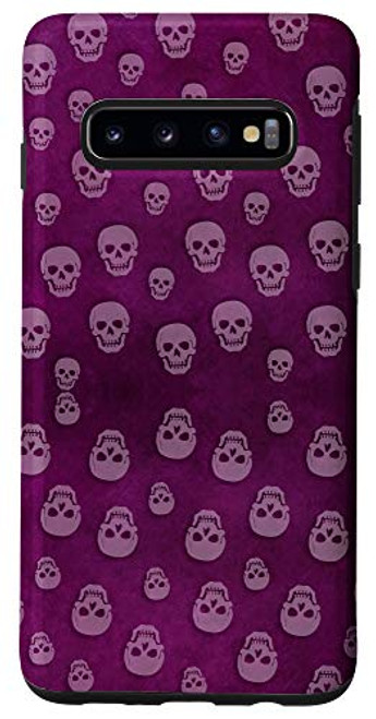 Galaxy S10 Halloween Design Creepy Skull Head Skeleton Violet Phone Case Galaxy S10 Halloween Design Creepy Skull Head Skeleton Violet Phone Case