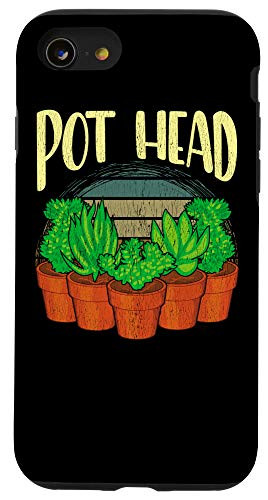 iPhone SE 2020  7  8 Funny Pot Head Gardening   Plant Obsessed Pun Case