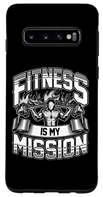 Galaxy S10 Fitness Is My Mission Gym Motivation Cardio Weightlifting Case Galaxy S10 Fitness Is My Mission Gym Motivation Cardio Weightlifting Case