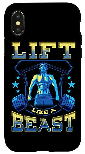 iPhone XXS Lift Like a Beast Weightlifting Powerlifting Gym Lifting Case