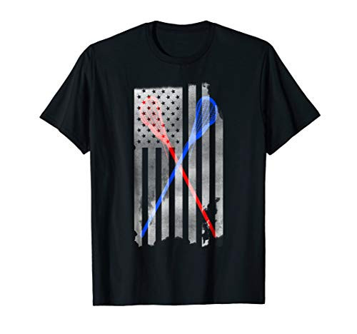 Lacrosse LAX American Flag T-Shirt Lacrosse LAX American Flag T-Shirt