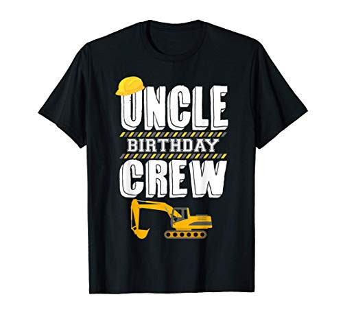 Mens Uncle Birthday Crew Construction Worker Hosting Party T-Shirt Mens Uncle Birthday Crew Construction Worker Hosting Party T-Shirt