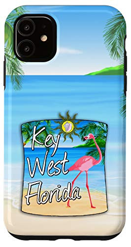 iPhone 11 Key West Pink Flamingo Florida Keys Case