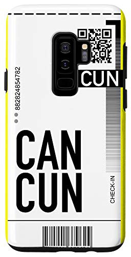 Galaxy S9 Cancun Air Ticket Phone Case Boarding Pass City Plane Case