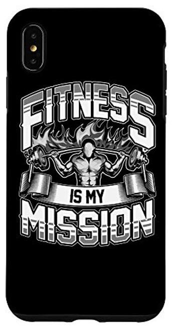 iPhone XS Max Fitness Is My Mission Gym Motivation Cardio Weightlifting Case iPhone XS Max Fitness Is My Mission Gym Motivation Cardio Weightlifting Case